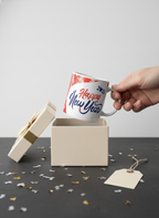 White Coffee Mug | 2026 Happy New Year Printed Ceramic Mug | Gift mug 2026