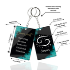 Cancer Zodiac Acrylic Keychain | Astrology Star Sign Gift