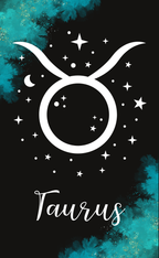 Taurus Zodiac Acrylic Keychain | Stylish Astrology Key Holder
