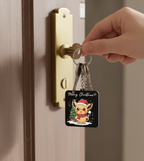 Festive Glow Christmas Keychain - Merry Christmas Acrylic Keychain | Glossy Finish