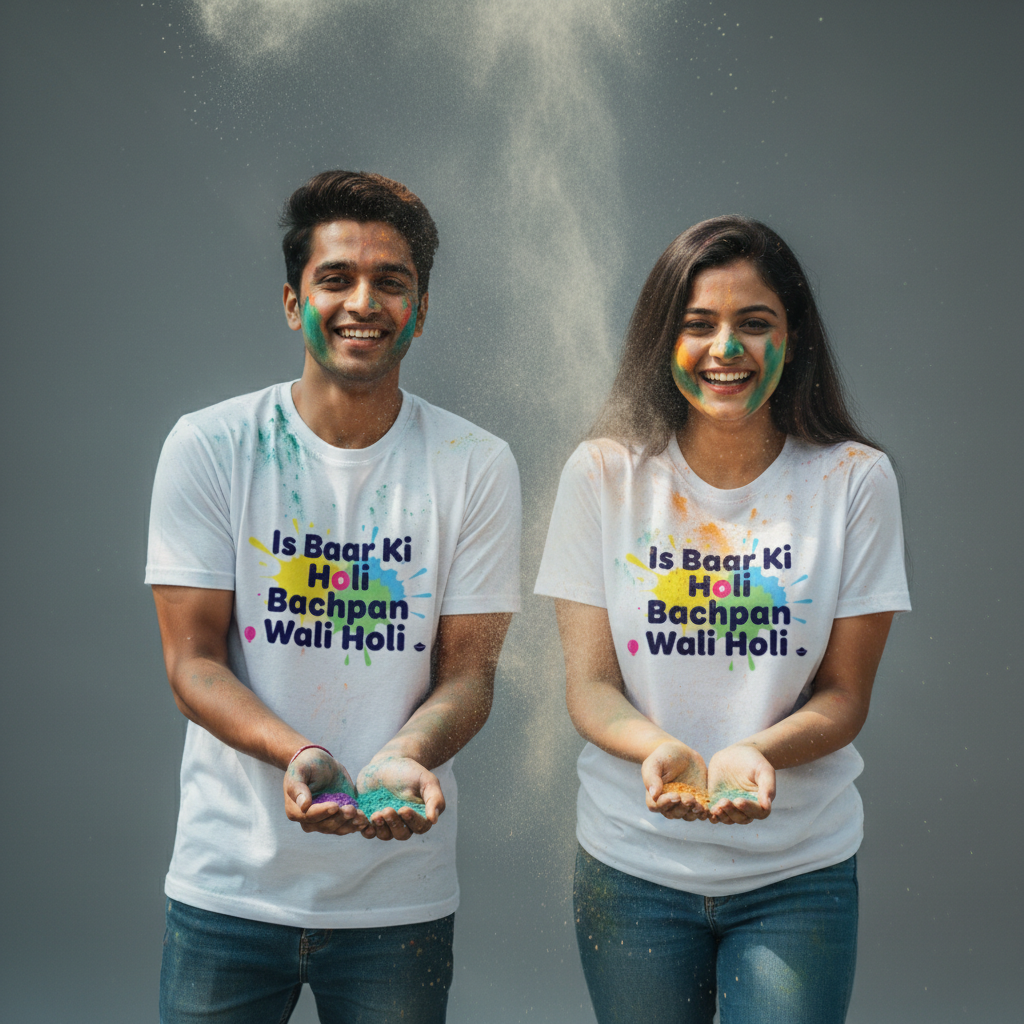 Bachpan Wali Holi Unisex T-Shirt | Holi Festival Tee