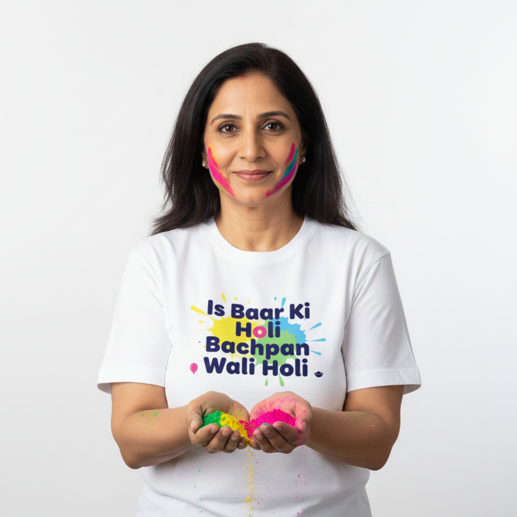 Bachpan Wali Holi Unisex T-Shirt | Holi Festival Tee