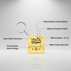 Graffiti Music Keychain | Acrylic Music Lover Gift | Glossy Finish