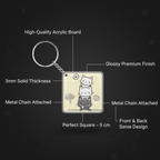 Cute Kawaii Cat Stack Keychain for Girls & Boys | Cute Cat Keyring