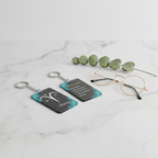 Aries Zodiac Acrylic Keychain – Bold Celestial Star Sign Design