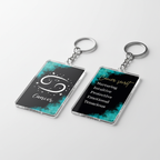 Cancer Zodiac Acrylic Keychain | Astrology Star Sign Gift