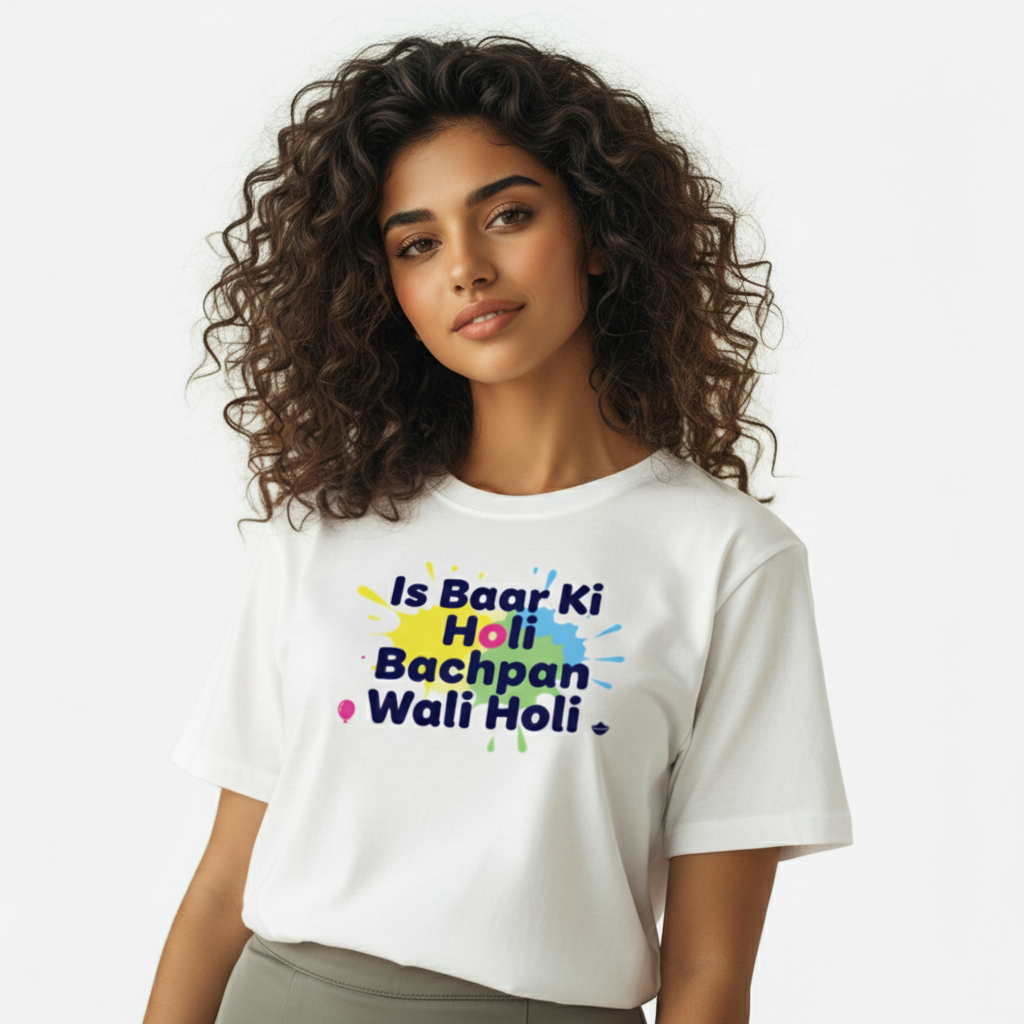 Bachpan Wali Holi Unisex T-Shirt | Holi Festival Tee